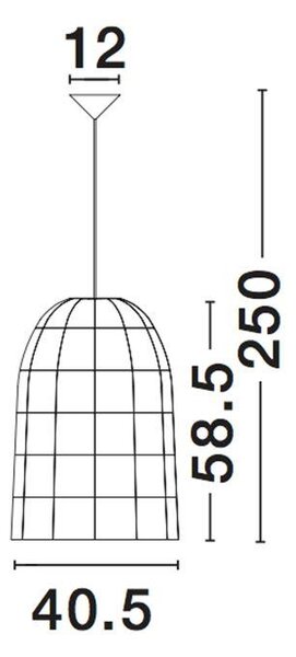 Nova Luce Závěsné svítidlo AURORA, ratan, E27 1x12W Barva: Bílá