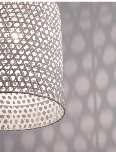 Nova Luce Závěsné svítidlo AURORA, ratan, E27 1x12W Barva: Bílá