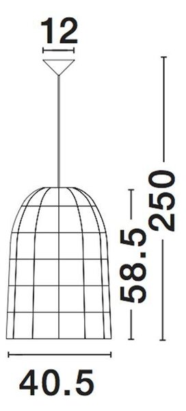 Nova Luce Závěsné svítidlo AURORA, ratan, E27 1x12W Barva: Bílá