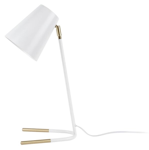 Stolní lampa Noble bílá Leitmotiv (Barva - bílá, zlatá)