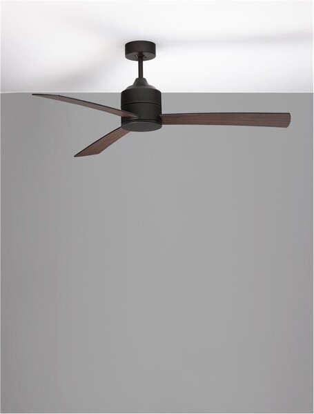 Nova Luce Stropní ventilátor AXEL Barva: Černá