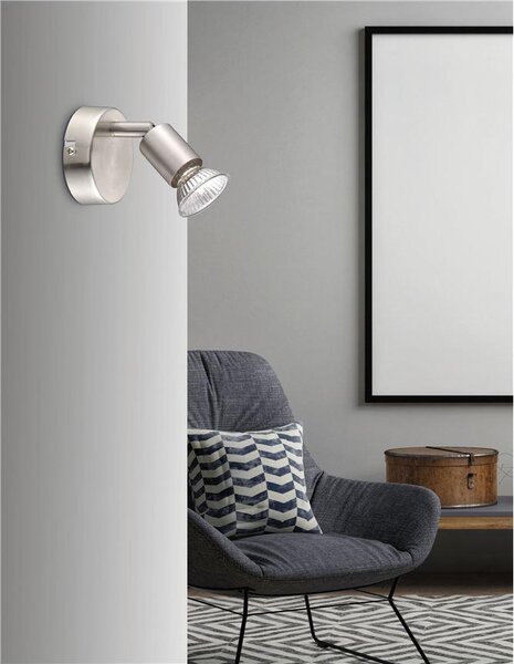 Nova Luce Bodové svítidlo BASE, GU10 1x5W Barva: Nikl