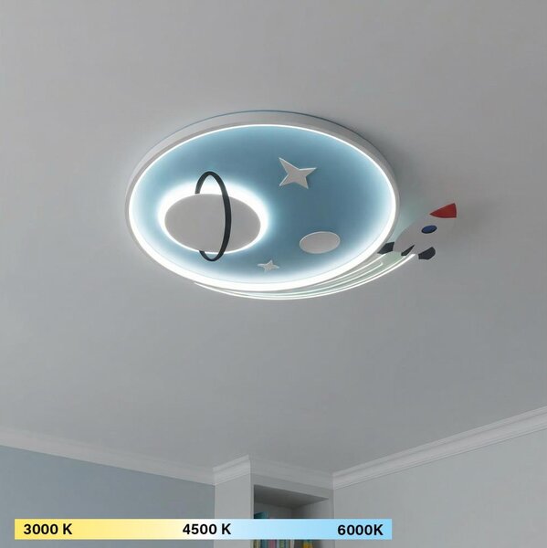 Brilagi -LED Dětské stropní svítidlo STARSHIP LED/64W/230V 3000/4500K modrá
