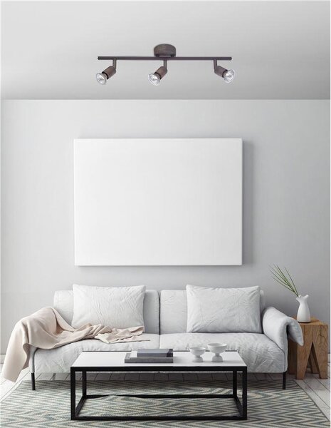 Nova Luce Bodové svítidlo BASE, GU10 3x5W Barva: Bílá