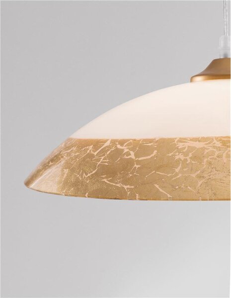 Nova Luce Závěsné svítidlo BENITO, E27 1x12W Barva: Zlatá