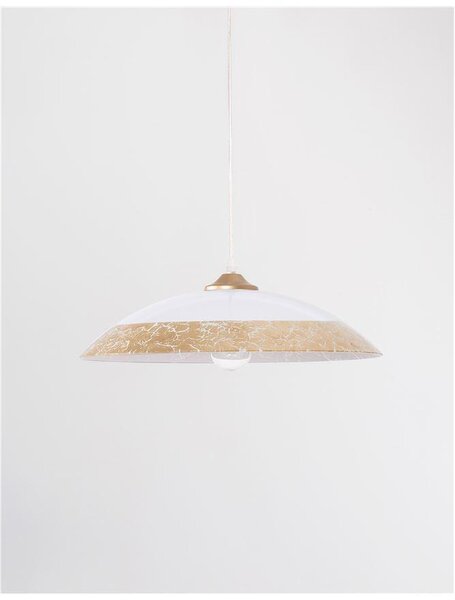 Nova Luce Závěsné svítidlo BENITO, E27 1x12W Barva: Zlatá