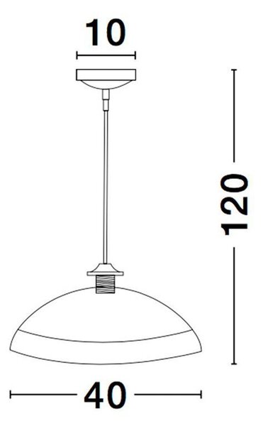 Nova Luce Závěsné svítidlo BENITO, E27 1x12W Barva: Zlatá