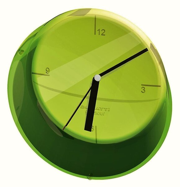 Designové nástěnné hodiny Galmour BUGATTI (barva-Transp červená)