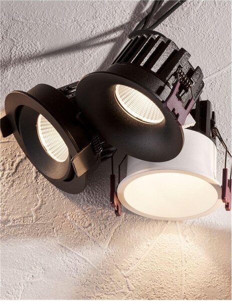 Nova Luce Zapuštěné svítidlo BLADE bílá hliník LED 12W 3000K 38st. IP65 výklopné Barva: Bílá