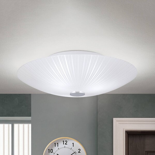 ORION Stropní světlo Vindira Ø 40 cm, stmívatelný, Bílá / opál, Obývací pokoj / jídelna, Sklo, Moderní