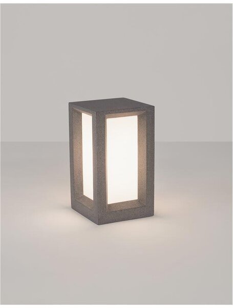 Nova Luce Venkovní sloupkové svítidlo CASTRO, E27 1x12W IP65 Barva: Šedá