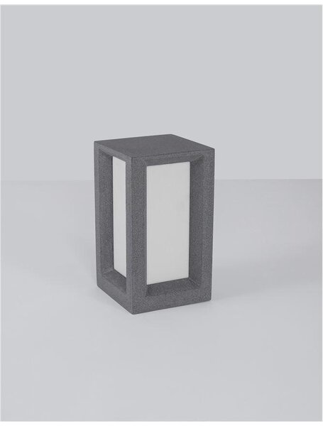 Nova Luce Venkovní sloupkové svítidlo CASTRO, E27 1x12W IP65 Barva: Šedá