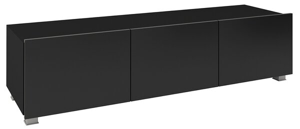 Obývací stěna CALABRINI c | 250 cm | 6 dílů D | černá lesk