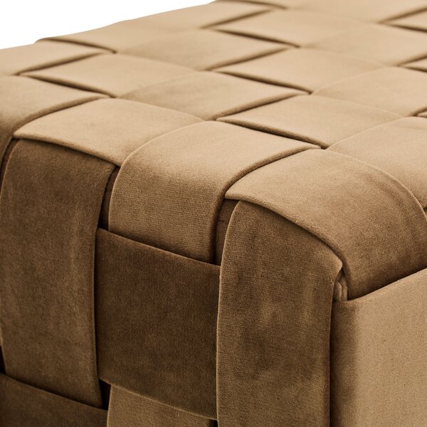 TABURETOVÁ LAVICE, kov, textil, 72/49/42 cm Xora - Taburety