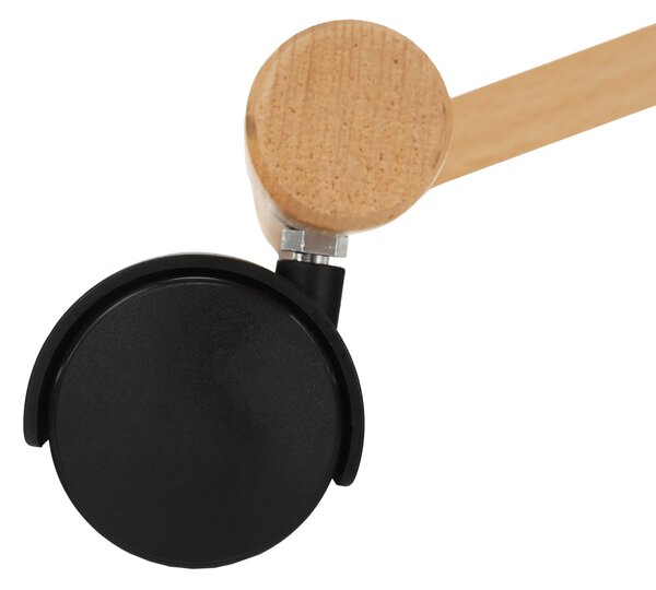 KONDELA Ergonomická klekačka, šedohnědá Taupe/buk, FLONET