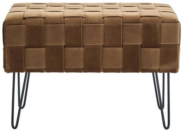 TABURETOVÁ LAVICE, kov, textil, 72/49/42 cm Xora - Taburety