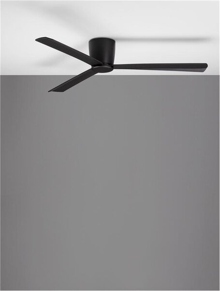 Nova Luce Stropní ventilátor DELL tělo z hliníku, 3ABS dřevěné listy Barva: dřevo
