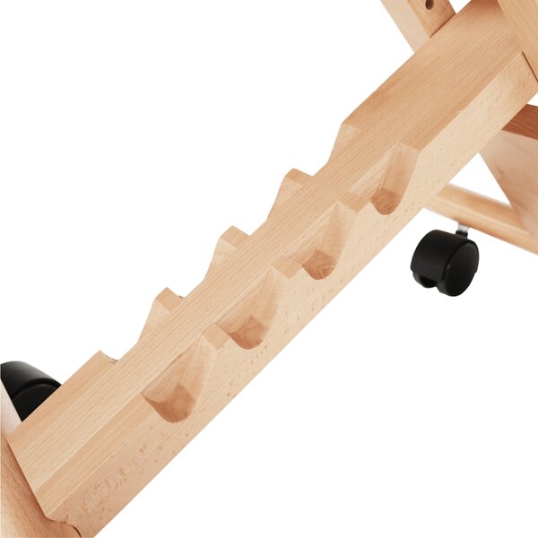 KONDELA Ergonomická klekačka, krémová/buk, GROCO