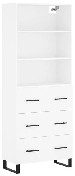 Skříň highboard bílá 69,5 x 34 x 180 cm kompozitní dřevo 3189405