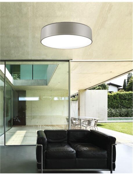 Nova Luce Stropní svítidlo FINEZZA, 50cm, E27 3x12 W Barva: Šedá
