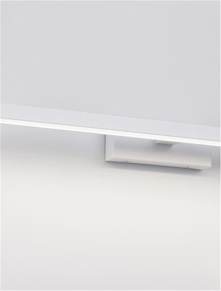 Nova Luce Nástěnné svítidlo nad obrazy a zrcadla FLAT, LED 18W 3000K IP44, 63cm Barva: Bílá