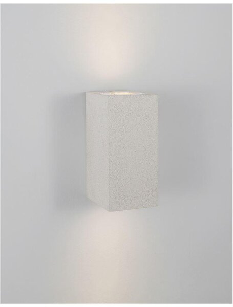 Nova Luce Venkovní nástěnné svítidlo FUENTO, GU10 2x7W IP65 Barva: Šedá