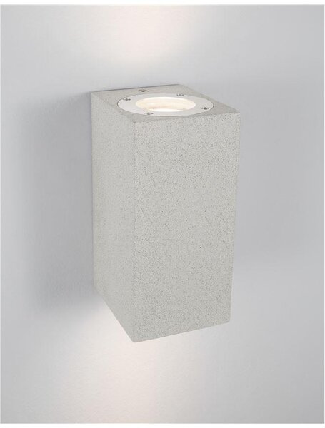 Nova Luce Venkovní nástěnné svítidlo FUENTO, GU10 2x7W IP65 Barva: Šedá