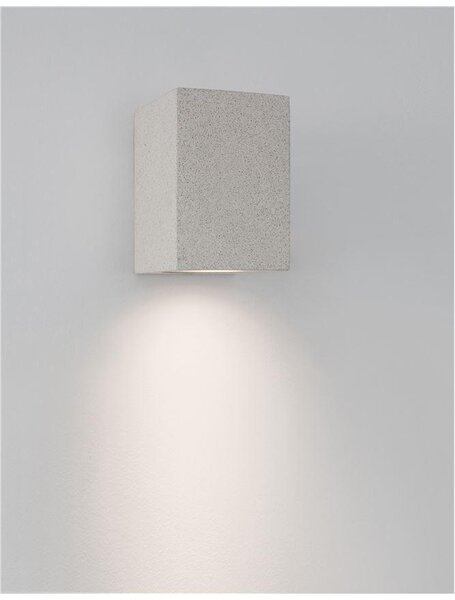 Nova Luce Venkovní nástěnné svítidlo FUENTO, GU10 1x7W IP65 světlo dolů Barva: Šedá