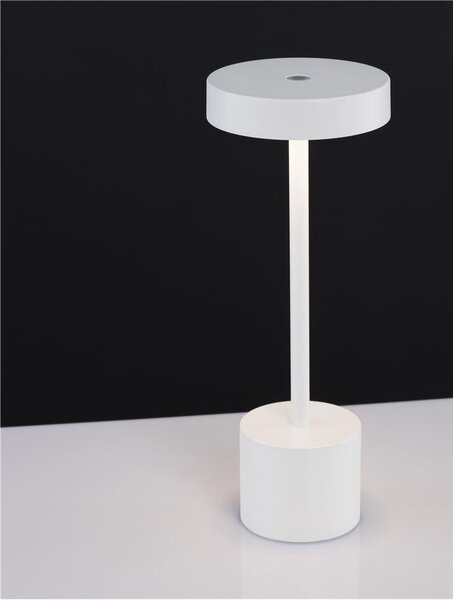 Nova Luce Venkovní stolní lampa FUMO, LED 2W 3000K 163st. IP54 vypínač na těle / USB kabel Barva: Černá