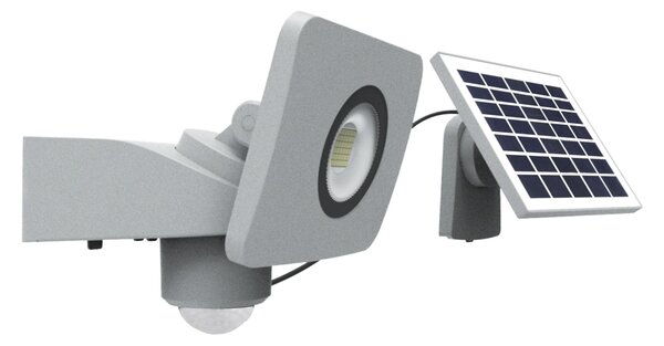 CEN SHSOLS-109540 REFLEKTOR LED SHUTTLE SLIM SOLÁRNÍ PANNEL SEPARÁTNĚ s kabelem 10W 4000K 1000Lm 120d 150x168x189mm IP65 - CENTURY