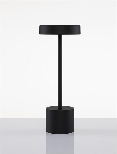 Nova Luce Venkovní stolní lampa FUMO, LED 2W 3000K 163st. IP54 vypínač na těle / USB kabel Barva: Černá