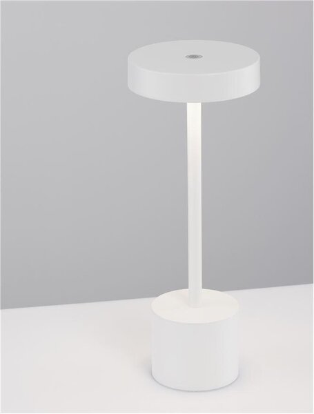 Nova Luce Venkovní stolní lampa FUMO, LED 2W 3000K 163st. IP54 vypínač na těle / USB kabel Barva: Černá