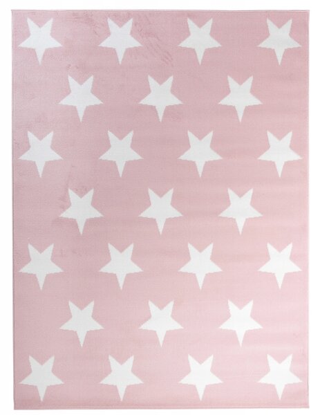 Vulpi Růžový dětský koberec Pinky Stars 120x170