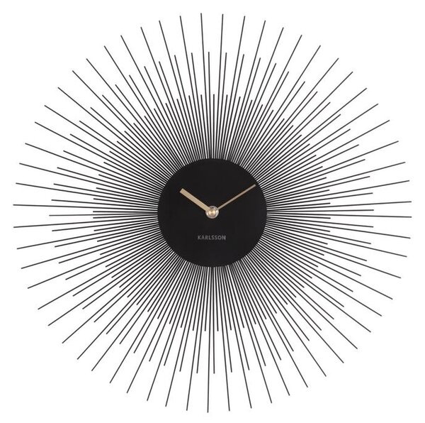 Nástěnné hodiny Peony 45 cm Karlsson (Barva - černá)