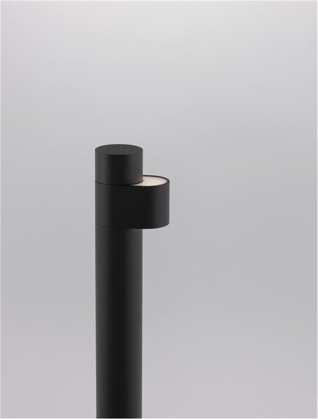 Nova Luce Venkovní sloupkové svítidlo ADURO černý hliník a akryl LED 7.6W 3000K, IP54