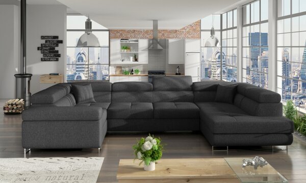 Eltap sedací souprava LETTO, rozkládací, rohová, polohovatelné záhlavníky + potahový materiál: basic, roh: pravý