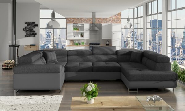 Eltap sedací souprava LETTO, rozkládací, rohová, polohovatelné záhlavníky + potahový materiál: basic, roh: pravý