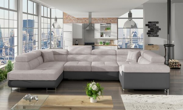 Eltap sedací souprava LETTO, rozkládací, rohová, polohovatelné záhlavníky + potahový materiál: basic, roh: pravý