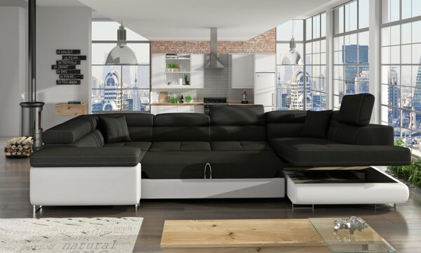 Eltap sedací souprava LETTO, rozkládací, rohová, polohovatelné záhlavníky + potahový materiál: basic, roh: pravý