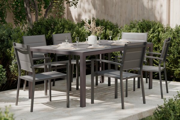ZAHRADNÍ STŮL, kov, plast, 180/74/100 cm Ambia Garden - Online Only zahradní nábytek, Online Only