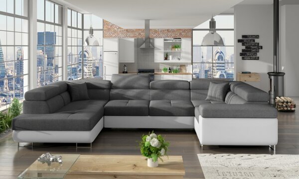Eltap sedací souprava LETTO, rozkládací, rohová, polohovatelné záhlavníky + potahový materiál: basic, roh: pravý