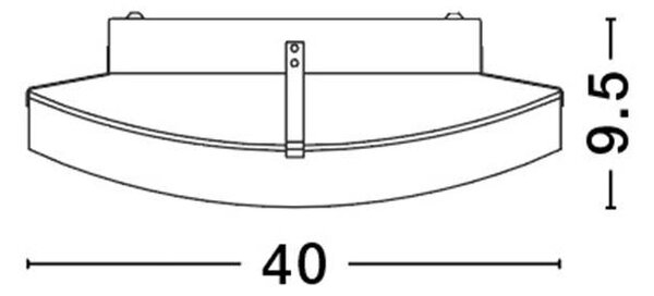 Nova Luce Stropní svítidlo ANCO matné bílé sklo chromovaný kov E27 2x12W