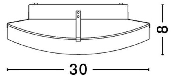 Nova Luce Stropní svítidlo ANCO matné bílé sklo chromovaný kov E27 1x12 W