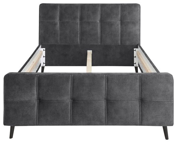 ČALOUNĚNÁ POSTEL, 140/200 cm antracitová MID.YOU - Jednolůžkové postele, Online Only