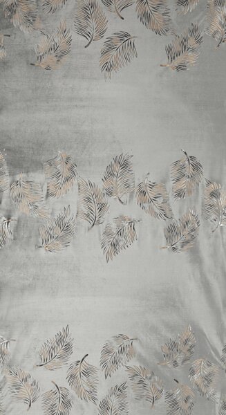 ZATEMŇOVACÍ ZÁVĚS NA KROUŽCÍCH IDALIA 140X250 CM LISTY