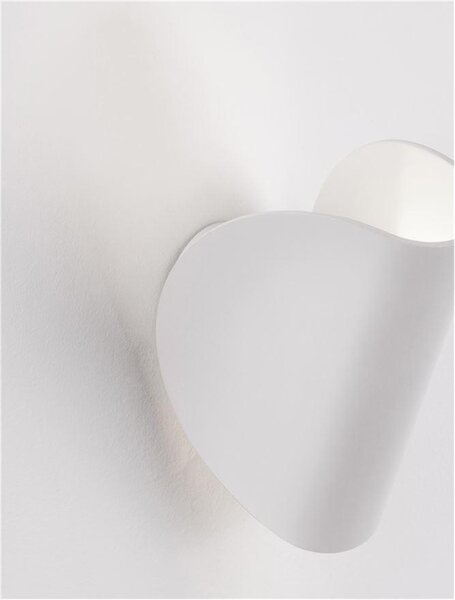 Nova Luce Venkovní nástěnné svítidlo ARABELLA bílá hliník a čiré sklo LED 6W 3000K 135mA 50st. IP54