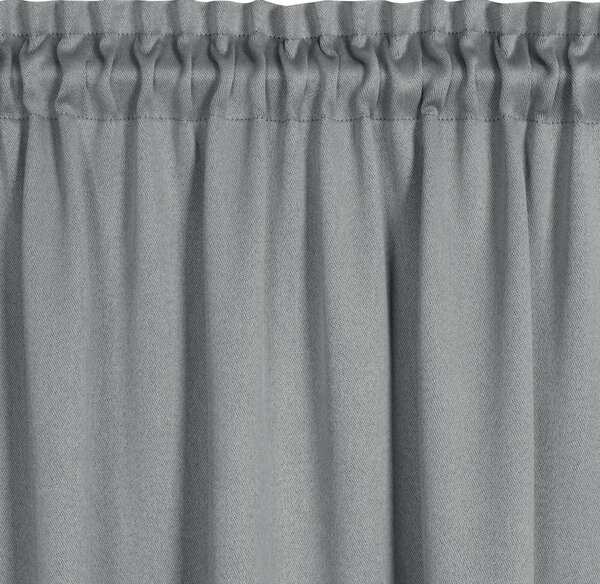 ZATEMŇOVACÍ ZÁVĚS NA PÁSCE CARLO 130X300 CM STŘÍBRNÁ