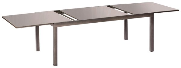 ZAHRADNÍ STŮL, kov, sklo, 150-220/90/75 cm Gardenson - Online Only zahradní nábytek, Online Only