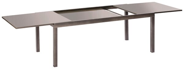 ZAHRADNÍ STŮL, kov, sklo, 150-220/90/75 cm Gardenson - Online Only zahradní nábytek, Online Only