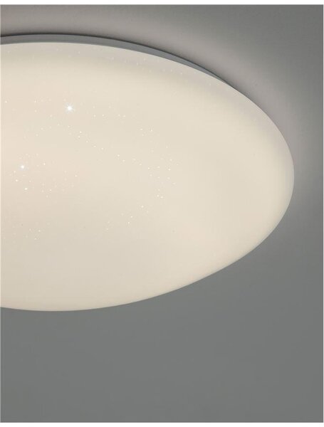Nova Luce Stropní svítidlo ASTERION bílá akrylový difuzor LED 2x24W 3000K-4000K-5500K stmívatelné
